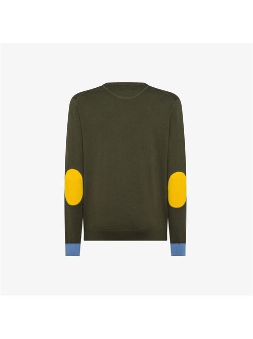 sweater elbow contrast ls SUN 68 | K4514374